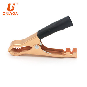 Pince Crocodile à <span class=keywords><strong>batterie</strong></span> en cuivre plaqué métal, 20 pièces, 80mm, 50A, ouverture, 25mm, Terminal, pince Crocodile - Product Image 3