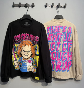 Sudadera con Capucha de Manga Larga para Hombre, de Algodón 100% de Alta Calidad, Estilo Urbano, Marca de Moda, Holgada, con Estampado 'THAT'S A AWFUL LOT OF COUGH SYRUP' - Product Image 1