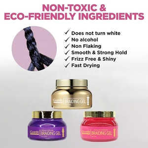 Tresses et Locs <span class=keywords><strong>Cire</strong></span> de coiffage Tressage pour Gel Africain Loc et Twist <span class=keywords><strong>Extra</strong></span> Hold Lock Twist Conditioning Shining Braid Gel - Product Image 6