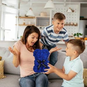 Oso de Rosas Artificiales con Diamante en Forma de Corazón para San Valentín, Día de la Madre, Cumpleaños, Aniversario, Novia, <span class=keywords><strong>Esposa</strong></span> - Product Image 6