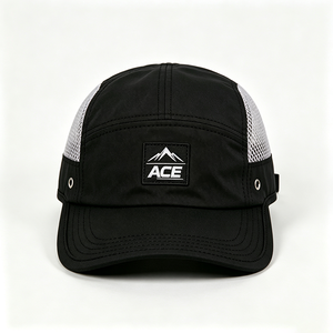 Casquette de camping unisexe à séchage rapide en maille à 5 panneaux, logo personnalisé ACE Mountain, légère, respirante, pour la course en extérieur, casquette de sport - Product Image 3