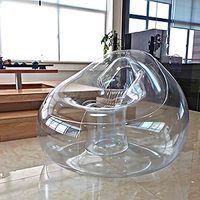 Canapé-lit gonflable transparent personnalisé pour la maison, le bureau, les soirées relaxantes, promotionnel