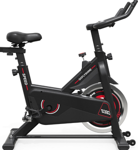 Bicicleta de Ciclismo Indoor Comercial Homu con Volante de Inercia de 5 kg, Transmisión por Cadena, Capacidad de 120 kg, Freno de Fricción, para Gimnasio y Estudio, Bicicletas de <span class=keywords><strong>Spinning</strong></span> para Cardio - Product Image 2
