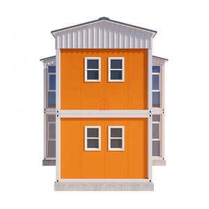 Moderna <span class=keywords><strong>casa</strong></span> prefabbricata a due piani, facile da montare, contenitore prefabbricato, ostello della gioventù per pannelli Sandwich in acciaio - Product Image 2