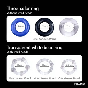 3 pz anelli pene di cristallo Delay anello in Silicone <span class=keywords><strong>Bdsm</strong></span> Bondage <span class=keywords><strong>accessori</strong></span> erotici prostata giocattoli per adulti del sesso per gli uomini di castità maschile - Product Image 6