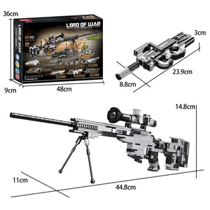 Jouet de construction en briques, modèle d'arme, pistolet de sniper, M416, Mp5, P90, micro-arme, jouet de construction en blocs, 5 à 7 ans - Product Image 2