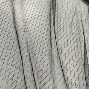 Exquisita Tela de Tul Transparente con Patrón Prismático Metálico Dorado para Trajes de Baño y Vestimenta de Novia - Product Image 4