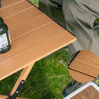 Usine En Gros Tables Pliantes Extérieures Camping Table En Acier Au Carbone Portable Voyage Sur La Route Table De Camping Pliante Portable