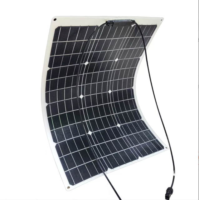 10W to 200W Flexible Monocrystalline Solar Panel Flexible Solar Panel for Car RV Yacht Electric Vehicle Photovoltaic Power