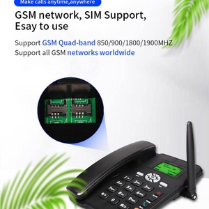 El Mejor Teléfono Fijo Inalámbrico GSM de Escritorio Multifunción de Bajo Costo con 2 Tarjetas SIM, ETS 6588 - Product Image 5