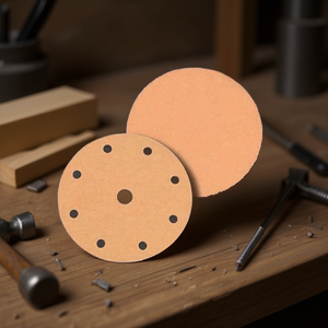 Disque de ponçage Velcro Ttake 8+1 trous, grain 320, abrasif corindon pour le polissage du bois et du métal - Product Image 3