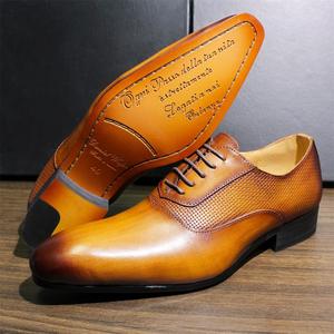 Haut de gamme sur mesure nouveau design en cuir véritable chaussures d'affaires décontractées pour hommes - Product Image 2