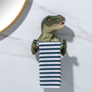 Portarotolo da Parete a Forma di <span class=keywords><strong>T</strong></span>-<span class=keywords><strong>Rex</strong></span> - Decorazione per Bagno, Portarotolo di Carta Igienica a Forma di Dinosauro - Product Image 3