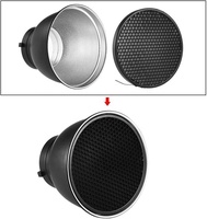 Plat d'abat-jour de diffuseur de réflecteur standard de 7 "avec la grille de nid d'abeille de 60 ° pour le bâti de Bowens