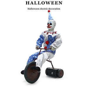 Decoración de Halloween, Payaso Fantasma Terrorífico Animado para Casa Embrujada, Sensor de Movimiento, Accesorio para Bicicleta, Decoración Espeluznante con Temática de Circo - Product Image 4