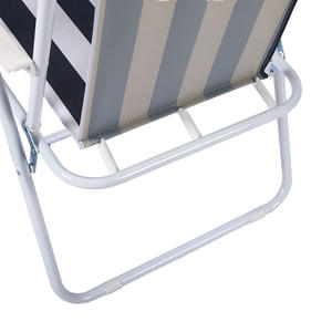 Chaise pliante d'extérieur Chaise en tissu Oxford Chaise <span class=keywords><strong>de</strong></span> camping portable Tabouret à ressort rayé - Product Image 5