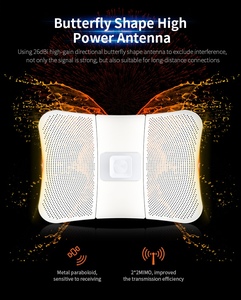 Pont sans fil extérieur WZ-LAN 20KM MT7621A longue portée 5.8G 900Mbps avec antenne 26dBi, point d'accès WIFI CPE - Product Image 3
