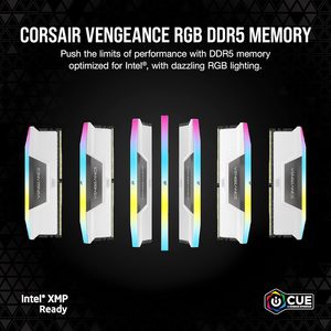 คอร์แซร์ เวนเจนซ์ RGB DDR5 32GB 6000MHz หน่วยความจำเดสก์ท็อป สีขาว - Product Image 2