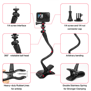 <span class=keywords><strong>Pince</strong></span> de serrage super puissante pour bureau, rotative et orientable, pour accessoires de caméra DJI - Product Image 4