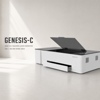 Vmyth Genesis-C – Découpeuse laser CO2 fermée 60W, vitesse rapide 300mm/s, silencieuse, faible bruit, refroidissement par eau, autofocus, 500x300mm, de bureau