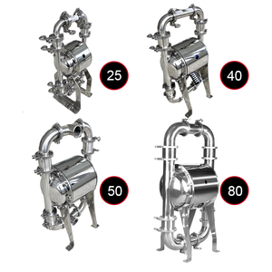 सुओटो पंप 25 स्टेनलेस स्टील सैनिटरी पंप बीयर के लिए 1 इंच वायवीय डबल डायाफ्राम पंप - Product Image 6