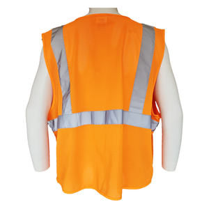 Chaleco de Alta Visibilidad Talla Americana S-5XL, Chaleco Reflectante de Seguridad para Construcción, Trabajo, Seguridad, Fluorescente con Logotipo y Bolsillos - Product Image 6