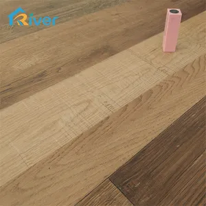 优质橡木Handscraped 5毫米厚度SPC地板家用PVC地板