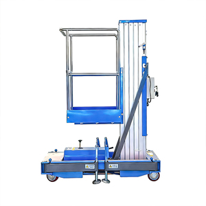 Plateforme élévatrice verticale télescopique à mât unique en alliage d'aluminium, légère et peu encombrante, 4m, 8m, 10m - Product Image 5