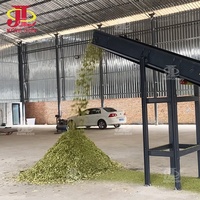 Hacheuse de déchets verts de grande capacité Hacheuse d'ensilage de maïs d'herbe d'éléphant