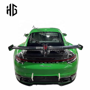Aileron arrière de Kit de carrosserie CF de haute qualité pour Porsche <span class=keywords><strong>991</strong></span> 992 mise à niveau vers les pièces d'auto de becquet de coffre de BodyKit de fibre de carbone de Style <span class=keywords><strong>Techart</strong></span> - Product Image 5