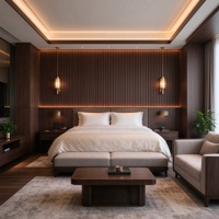 Panel Dinding WPC Harga Pabrik Motif Kayu, Cladding Berongga Tahan Air, Tahan Api, Lapisan UV, Panel Dinding Interior