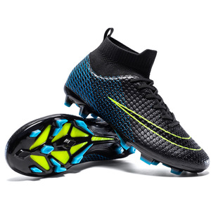<span class=keywords><strong>Botas</strong></span> de Fútbol Profesionales Unisex para Entrenamiento al Aire Libre, Tacos <span class=keywords><strong>Cr7</strong></span> de Tobillo Alto Resistentes a Impactos para Hombre - Product Image 4