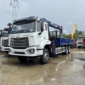 Camion HOWO 6x4 avec grue télescopique de 10, 12 ou 14 tonnes, équipée d'un moteur diesel Weichai, à vendre - Product Image 2