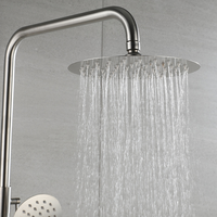 Ensemble de douche à eau froide en acier inoxydable 304, robinet de douche pluie pour salle de bain à domicile
