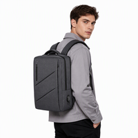 Sac à dos pour ordinateur portable Kingslong de haute qualité, tendance, simple, imperméable, écologique, avec compartiment et chargement USB, vente chaude, directement de l'usine OEM