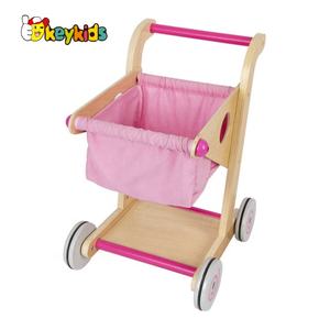 Chariot de <span class=keywords><strong>courses</strong></span> en bois pour enfants d'âge préscolaire, nouveauté 2021, W16E150, autres jeux d'imitation et préscolaires, jouets amusants, 34*30*45 cm - Product Image 4