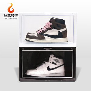 Brand new boxes stacksble tl5688 drop front black storage acrylic shoe box transparent with CE certificate