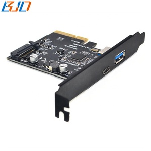 10Gbps USB 3.1 Type-C + Type-A kết nối để PCI-E X4 PCI Express 4X mở rộng điều khiển riser thẻ asm3142 SATA 15pin điện - Product Image 3