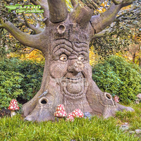Arbre Parlant Animatronique d'Intérieur en Promotion pour Parcs d'Aventures, Centres Commerciaux et Parcs de Trampoline