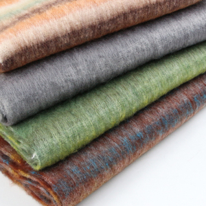 Nuovo inverno caldo spesso grande nappa spazzolata Lazy stile collo sciarpa Mohair arcobaleno contrasto scozzese sciarpa invernale per le donne - Product Image 6