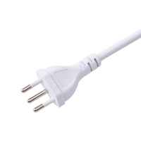10A 20A 250V Brésil INMETRO Approbation 3 Pin Plug AC Cordon d'alimentation Câble avec femelle vide