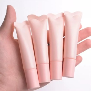 Emballage de gloss à lèvres en plastique de luxe personnalisable, rose nude <span class=keywords><strong>cristal</strong></span>, avec impression sur écran - Product Image 2