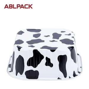 Đầy Màu sắc nhôm lá <span class=keywords><strong>container</strong></span> 300ml 11oz kích thước nhỏ takeout gói thực phẩm Lá khay dùng một lần ăn trưa hộp Bánh gói - Product Image 3