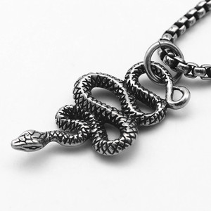 Collar con Colgante de Serpiente de Acero Inoxidable Unisex yunique, Diseño Animal, Estilo Punk, Joyería, Cadena de Metal 316L, Accesorio de Moda - Product Image 5