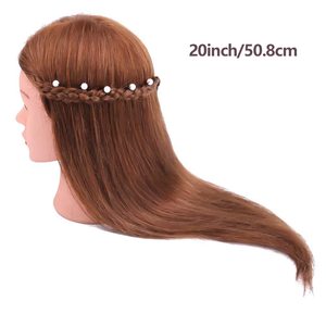 Vrouwelijk Menselijk Haar Mannequin Hoofd Training Hoofd 100% Echt Menselijk Haar Styling Hoofd Voor Kappers - Product Image 4