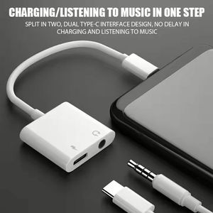 2 in 1 <b>type</b> <b>c</b> to <b>type</b> <b>c</b> headphone <b>adapter</b> dual usb <b>c</b> digital audio aux cable otg cable for mobile phone - Product Image 4