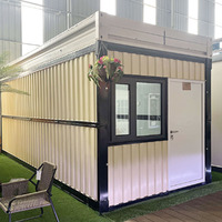 Maison pliable de luxe pour bureau, conteneur mobile, mini-structure en acier préfabriquée modulaire 20/40 pieds, pour école ou appartement