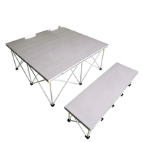 Plateforme de scène pliable en aluminium RK avec escalier, ensemble de scène portable pour événements et mariages