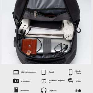 Factory Stock Custom Waterproof Oxford Travel Student Laptop <b>Backpack</b> Unisex Large Capacity Business Casual Zipper Anti-Theft - Product Image 6