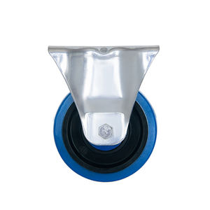 100 mm 4 "Blau TPR <span class=keywords><strong>Europe</strong></span> Style Industrial Wheel Caster Mittlere Hoch leistungs rollen Brems typ für Trolley Genre <span class=keywords><strong>Casters</strong></span> Machine - Product Image 5